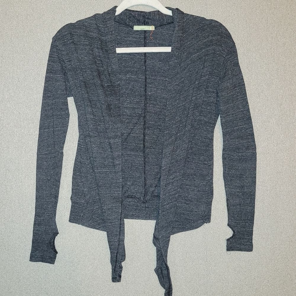 Alternative Earth Size Small Heather Gray Open Cardigan